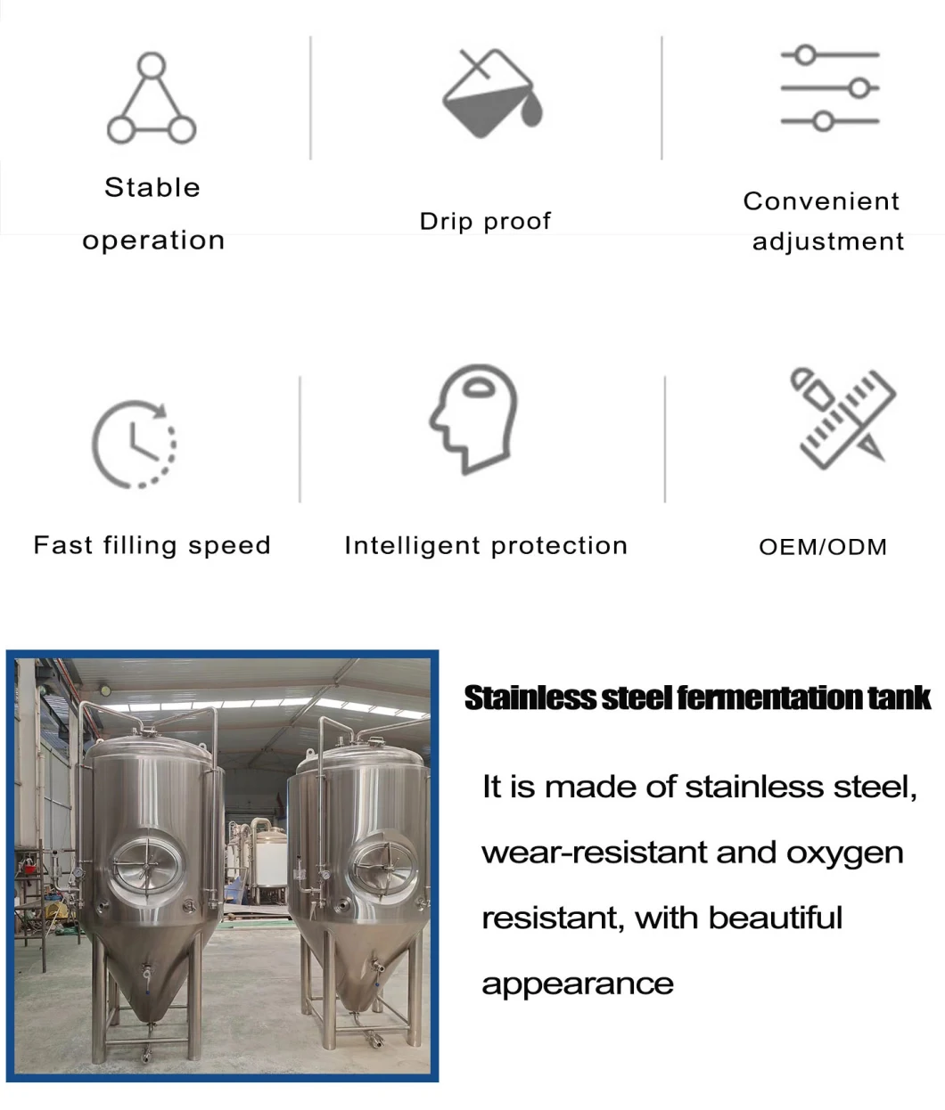 5tons 10tons of Fruit Wine Fermentation Tank Brewing Equipment.