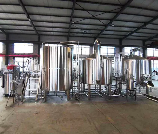 Equipamento de produção de cerveja artesanal para cervejaria grande 5000L para venda