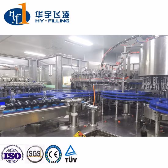 Linha automática de enchimento de garrafa de plástico de vidro líquido de baixo preço Máquina de engarrafamento de vinho para suco quente Máquina de envase de álcool