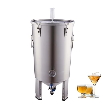 Tanque de fermentação 32L/ 30L Fermentador Cônico/Guten Beer Mash Tun/ 304 Aço Inoxidável Homebrew Equipamentos para Venda